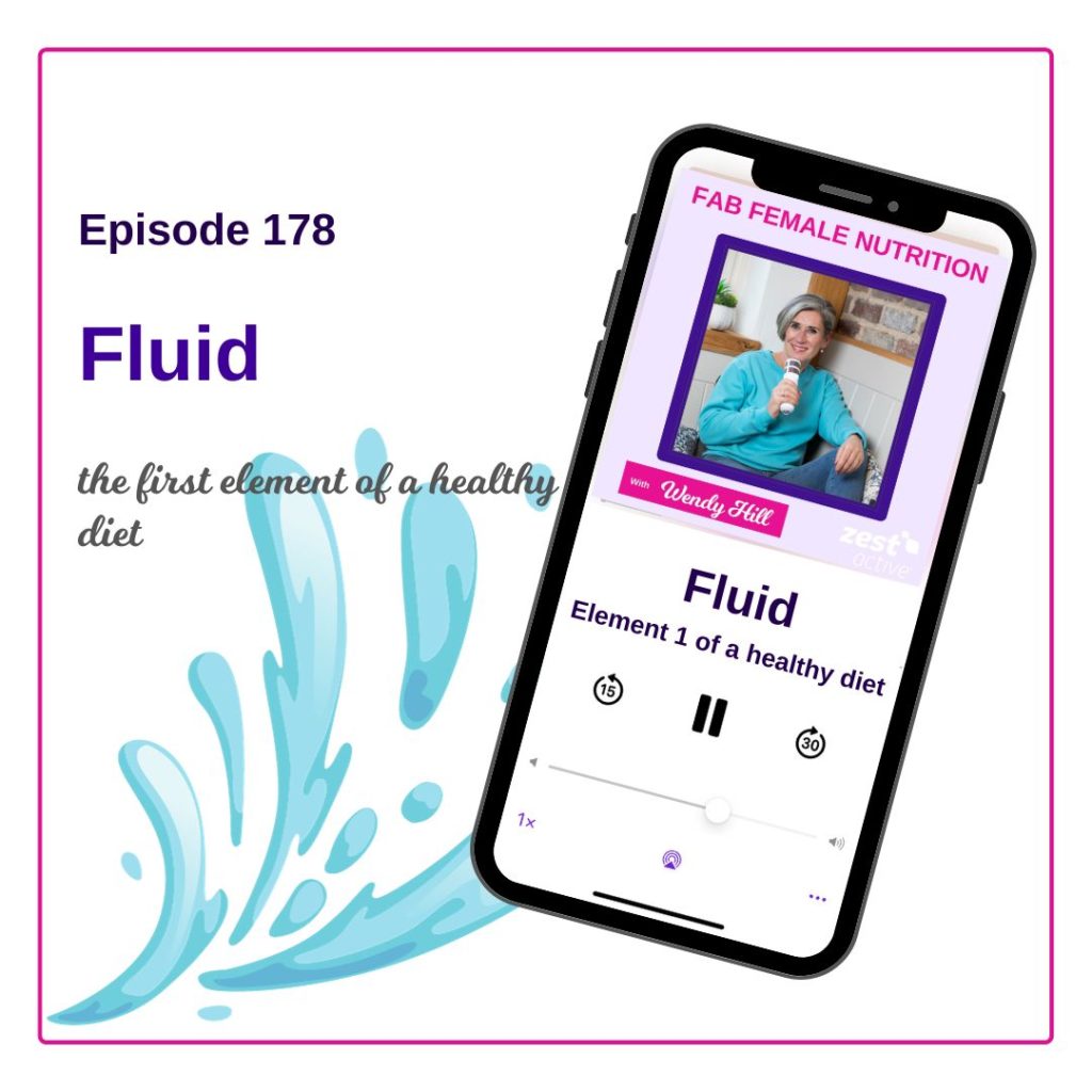 Fluid is the first element of a healthy diet