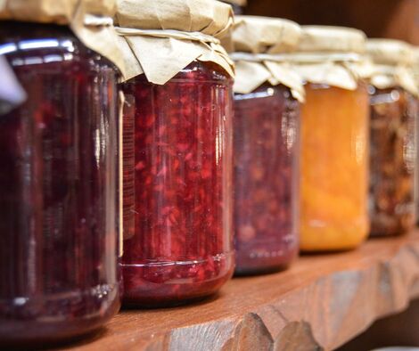 Food in jars